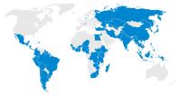 Countries where Global Health Certificate students have worked in.